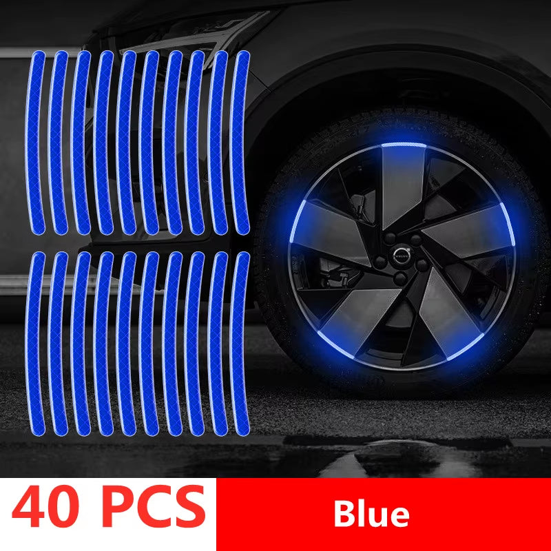 Reflective Vehicle Exterior (Wheel) Stripes Stickers