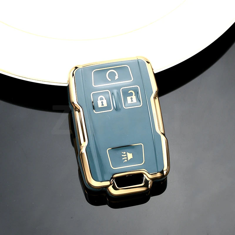 (Chevrolet) Silverado/Colorado + (GMC) Sierra/Canyon 4 Buttons Style Key Fob Case