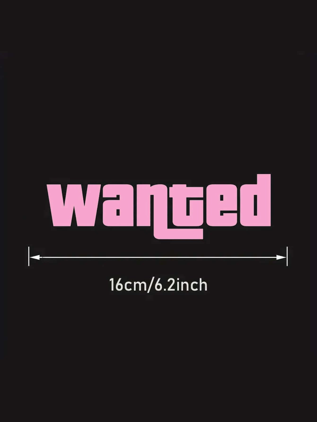 1PC 'Wanted' Sticker/Decal