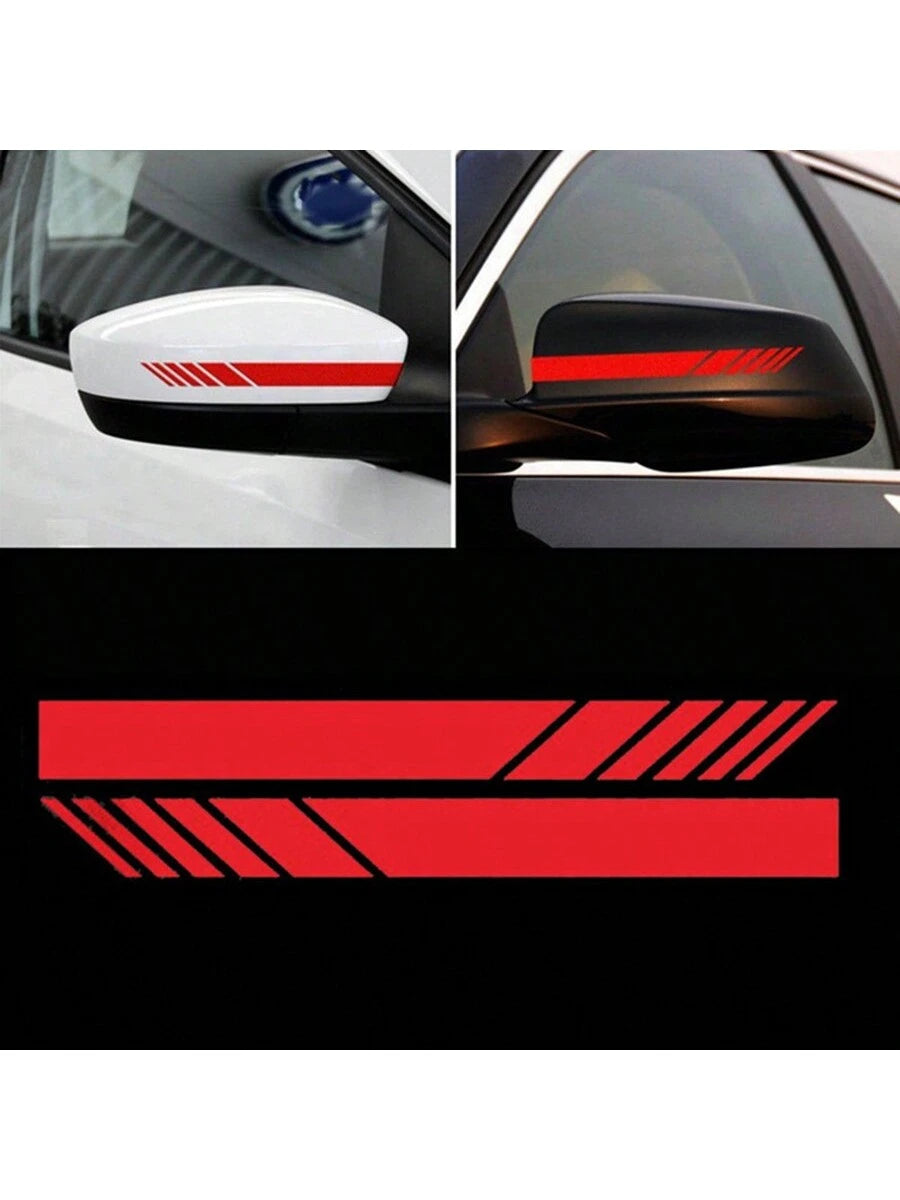 2Pcs Rear View Mirror Styling Stickers