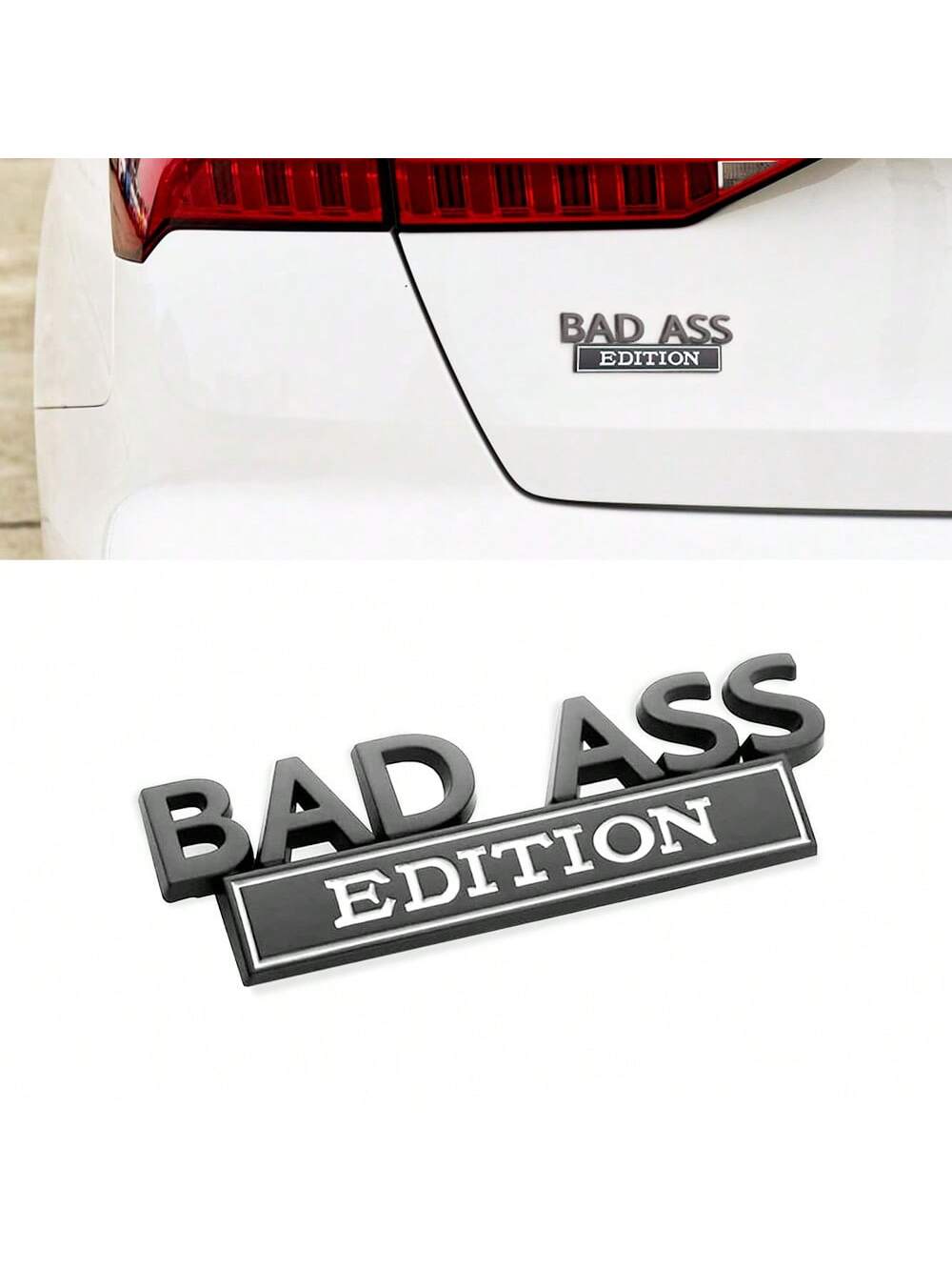 1PC Car 3D Emblem Sticker Badge Decal Auto Accessories for Tailgate Front Grille Hood Trunk Car Replacement Compatible with Motorcycle SUV Truck