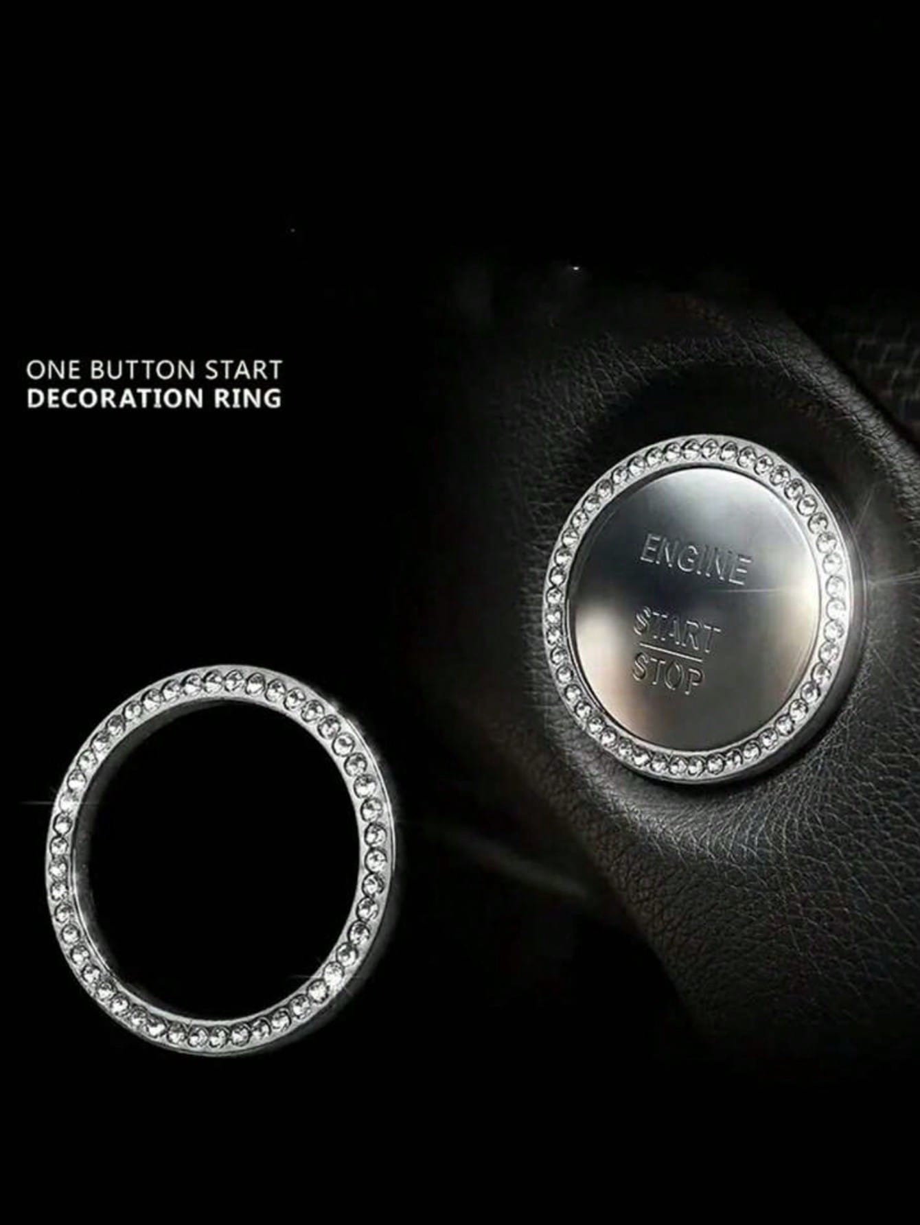 Universal Shiny Rhinestone Push-Start Accessory Decoration