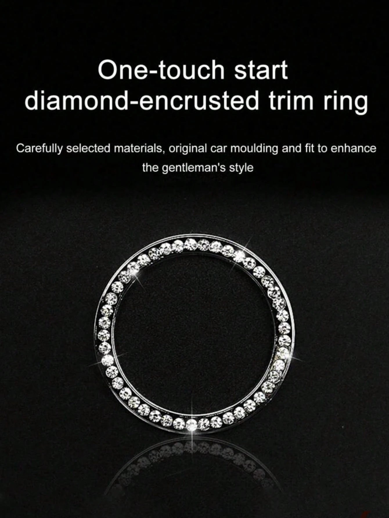 Universal Shiny Rhinestone Push-Start Accessory Decoration
