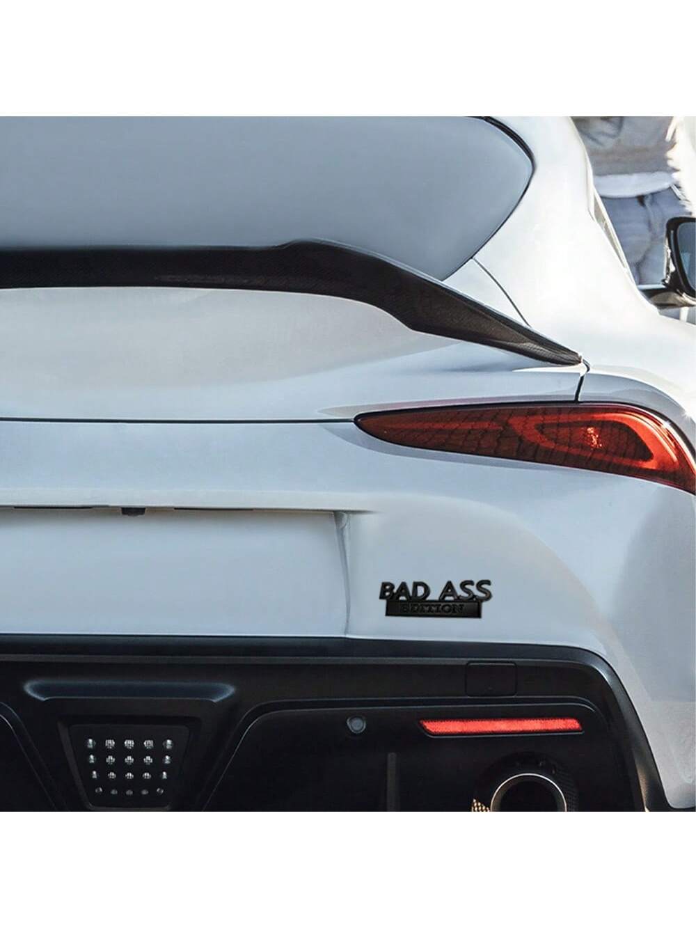 1PC Car 3D Emblem Sticker Badge Decal Auto Accessories for Tailgate Front Grille Hood Trunk Car Replacement Compatible with Motorcycle SUV Truck