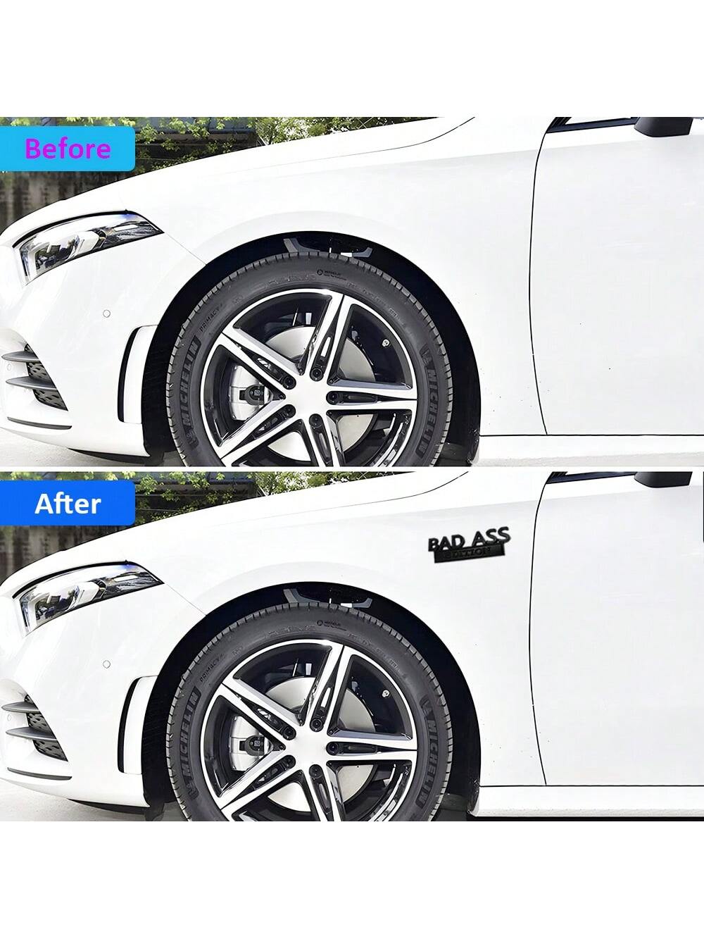 1PC Car 3D Emblem Sticker Badge Decal Auto Accessories for Tailgate Front Grille Hood Trunk Car Replacement Compatible with Motorcycle SUV Truck