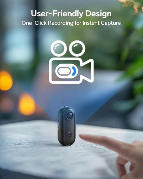 4K HD Portable Wearable Cam Mini Body Camera W/ Audio Record 128G (POV Driving)