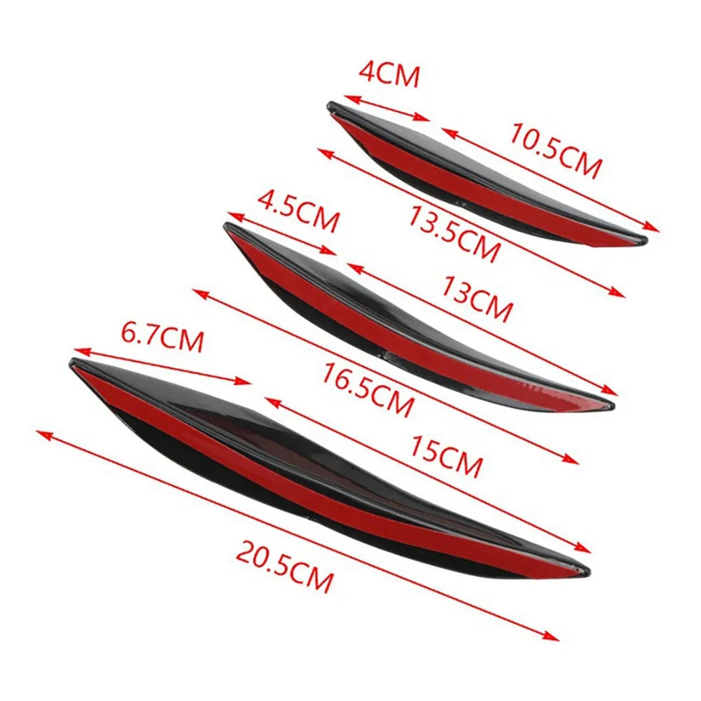 4/6Pcs Universal Front Bumper Air Canards