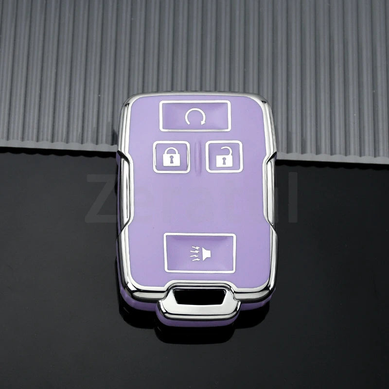 (Chevrolet) Silverado/Colorado + (GMC) Sierra/Canyon 4 Buttons Style Key Fob Case