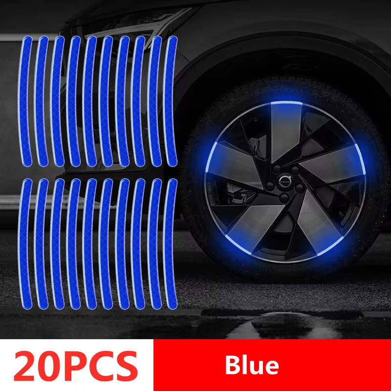 Reflective Vehicle Exterior (Wheel) Stripes Stickers