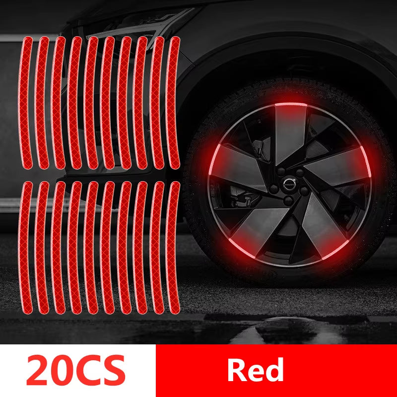 Reflective Vehicle Exterior (Wheel) Stripes Stickers