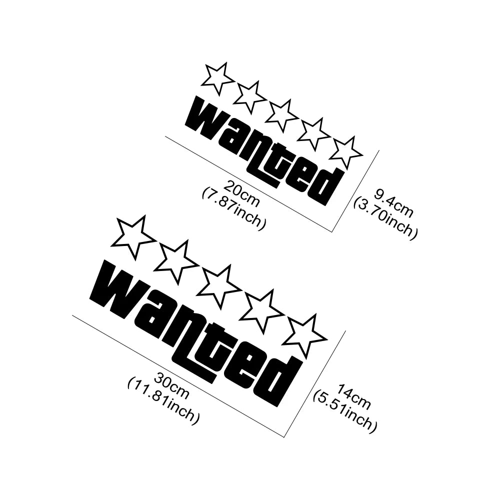 'Wanted Level' GTA Reference Sticker/Decal