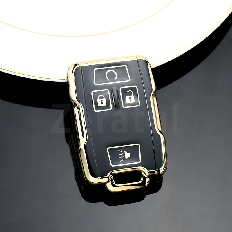 (Chevrolet) Silverado/Colorado + (GMC) Sierra/Canyon 4 Buttons Style Key Fob Case