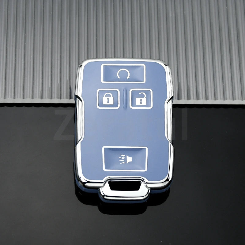 (Chevrolet) Silverado/Colorado + (GMC) Sierra/Canyon 4 Buttons Style Key Fob Case