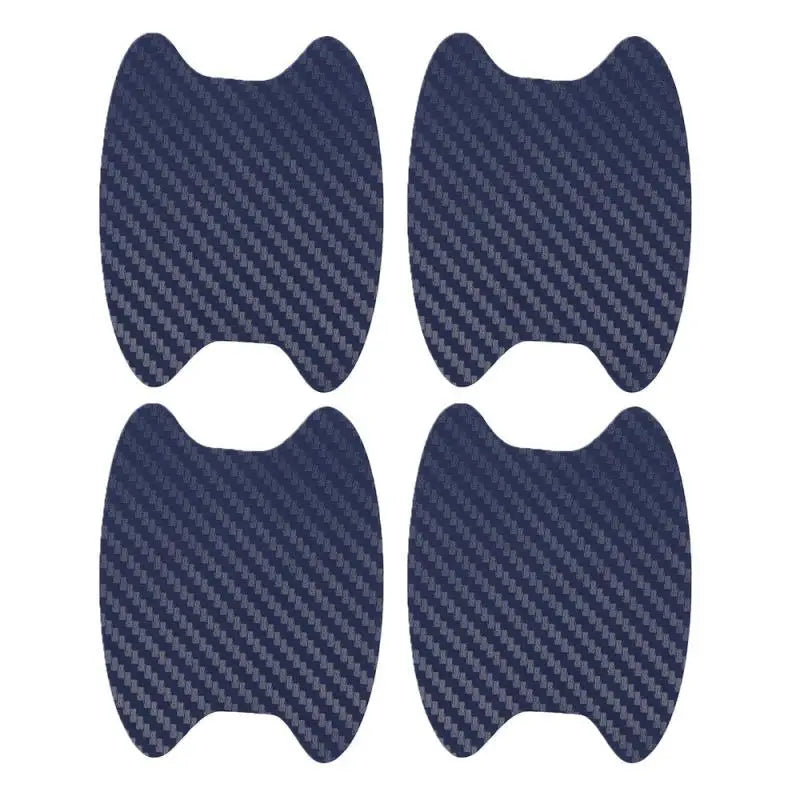 4Pcs Carbon Fiber Door Handle Well Protective Sticker