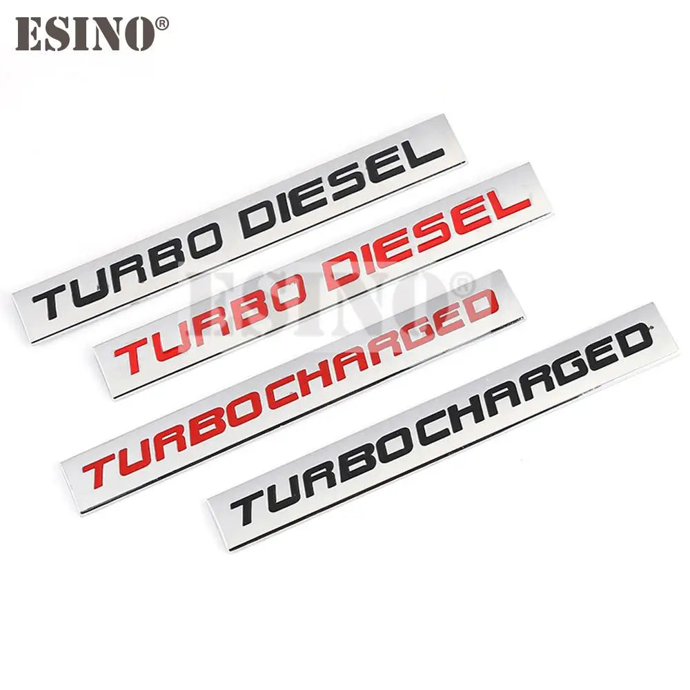 1PC Styling 'Turbo/Supercharged' Emblem/Badges
