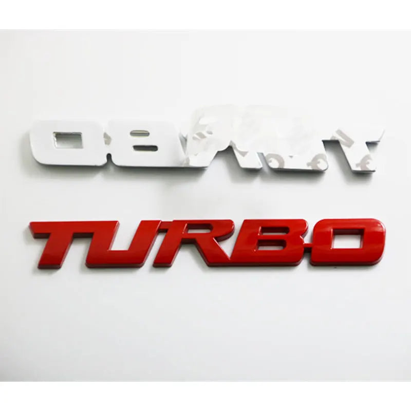 3D Metal 'Turbo' Emblem/Badge Decoration