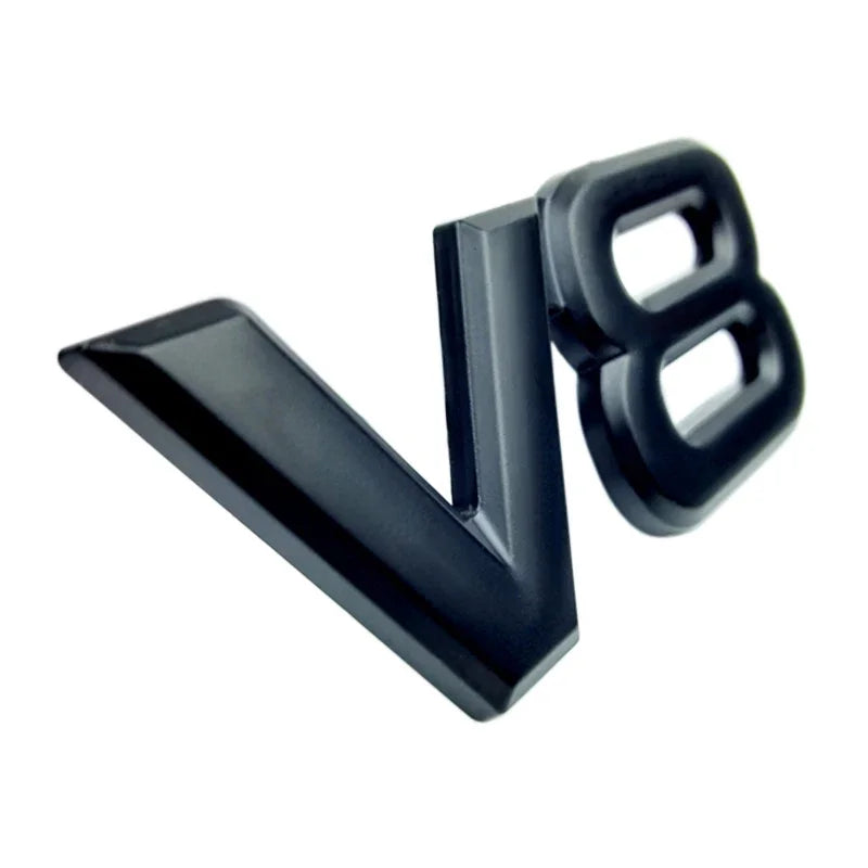 3D Metal 'V8' Emblem/Badge Decoration