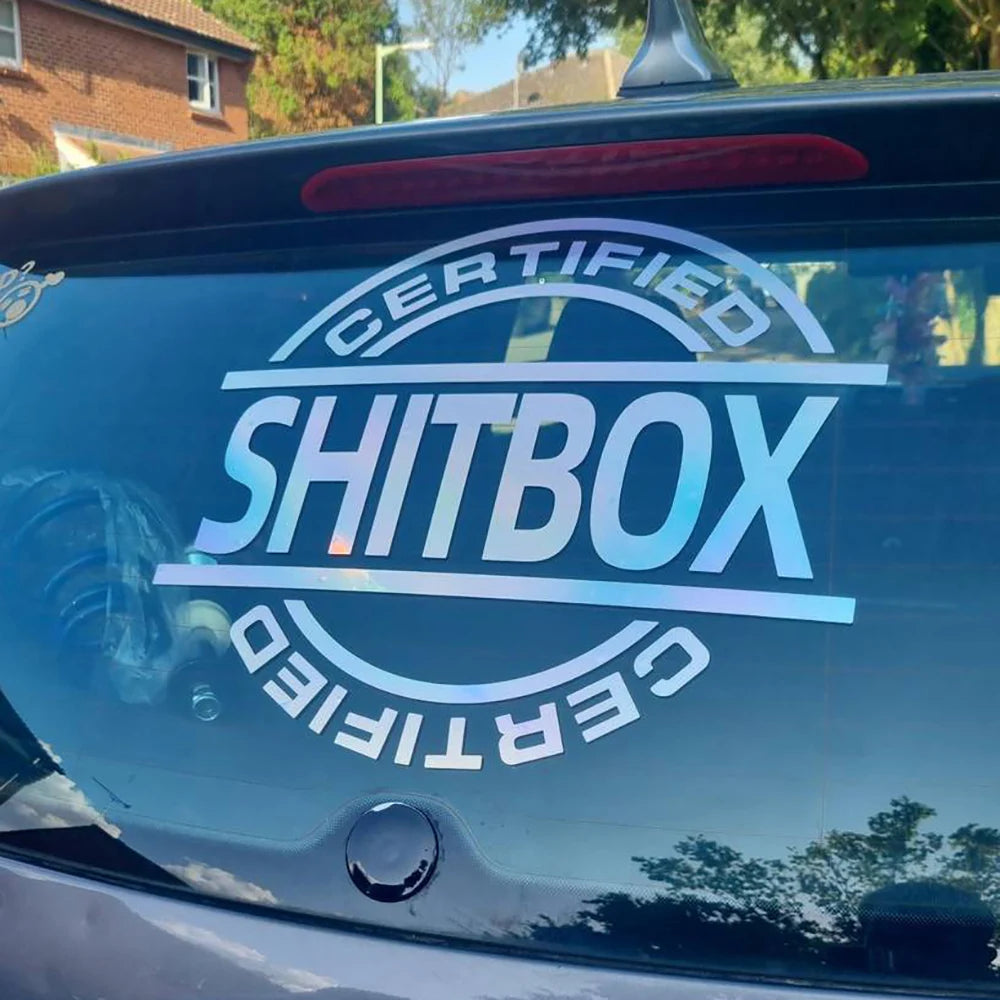 1PCS 'Certified ShitBox' Styling Sticker/Decal Decoration
