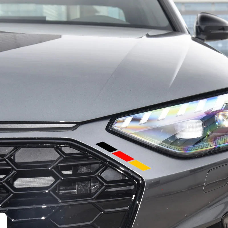 4Pcs Reflective German Flag Decal/Sticker