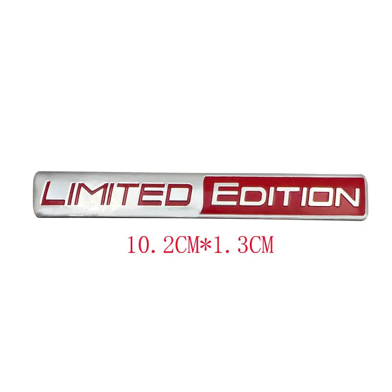 3D 'Black' and 'Limited' Edition Badges/Decals