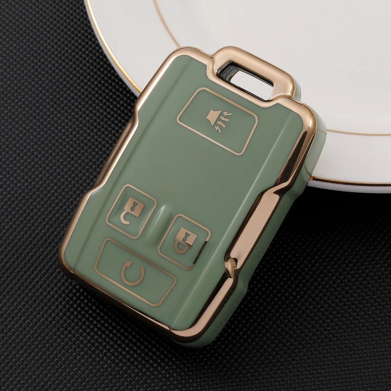 Key Fob Cover Case for Chevy Colorado/Silverado + GMC Canyon/ Sierra 2014-2018