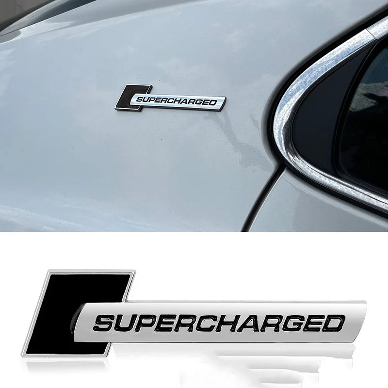 3D Metal 'Supercharged' Emblem/Badge Decoration