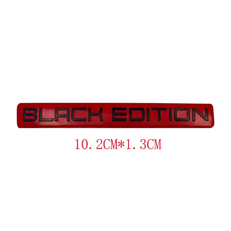 3D 'Black' and 'Limited' Edition Badges/Decals