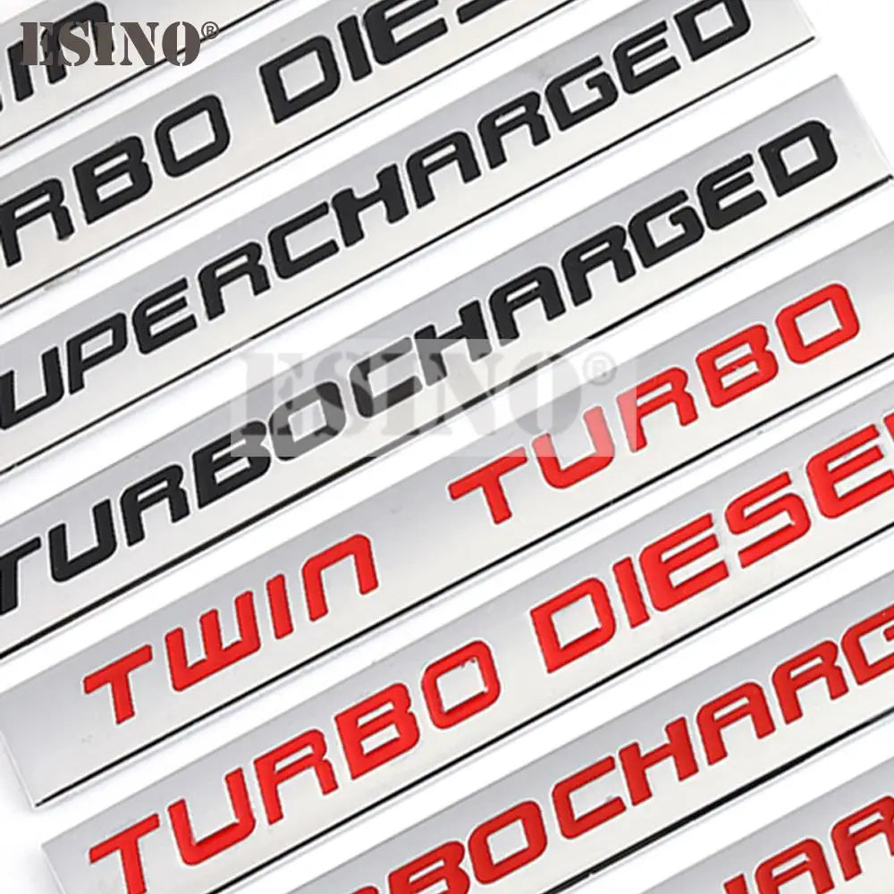 1PC Styling 'Turbo/Supercharged' Emblem/Badges