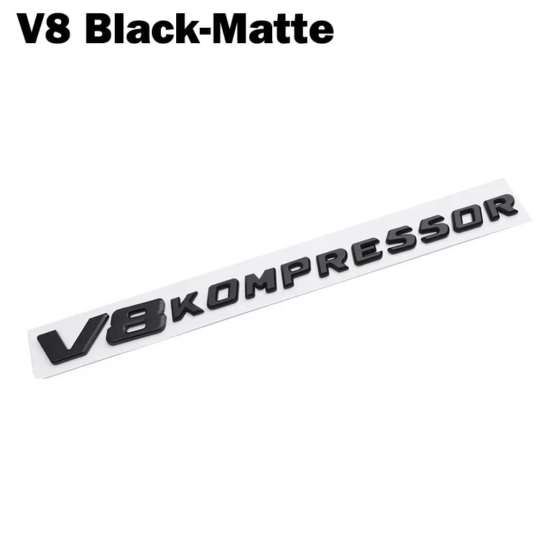 1PCS 'V6/V8 Kompressor' Logo Emblem/Badge