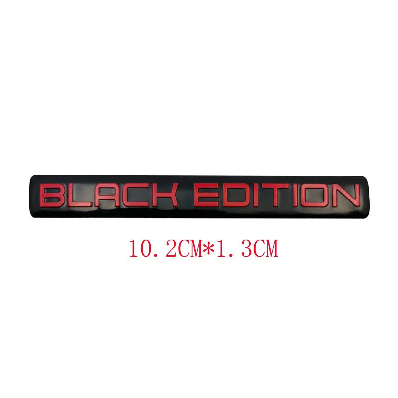 3D 'Black' and 'Limited' Edition Badges/Decals