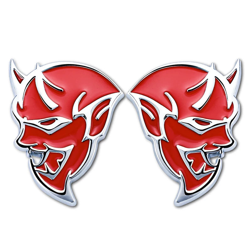2PCS 3D Dodge Demon Badge (Sticker)