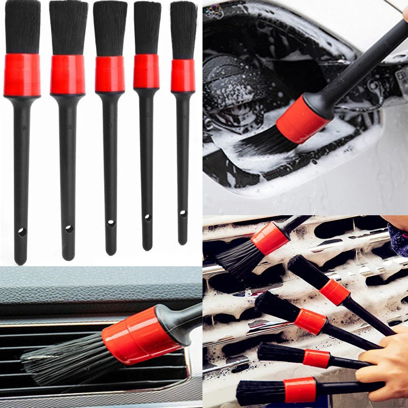 Car Cleaning Brush Set (5) Automotive Detail Brushes