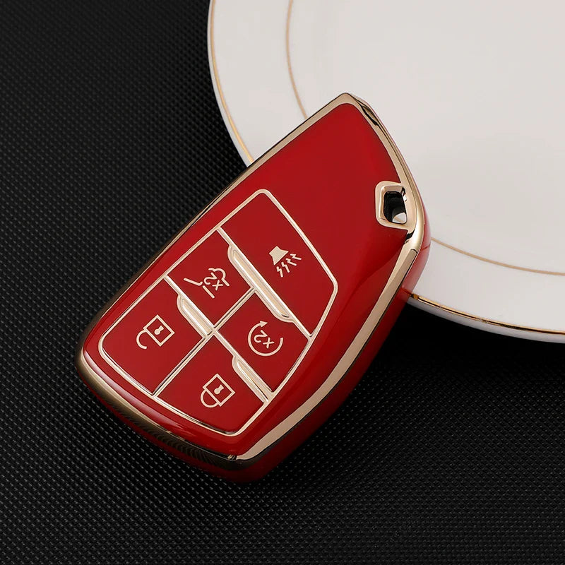 5/6 Button Key Fob Cover For Chevrolet + Buick + GMC