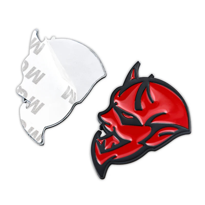 2PCS 3D Dodge Demon Badge (Sticker)