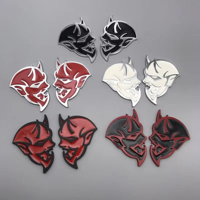 2PCS 3D Dodge Demon Badge (Sticker)