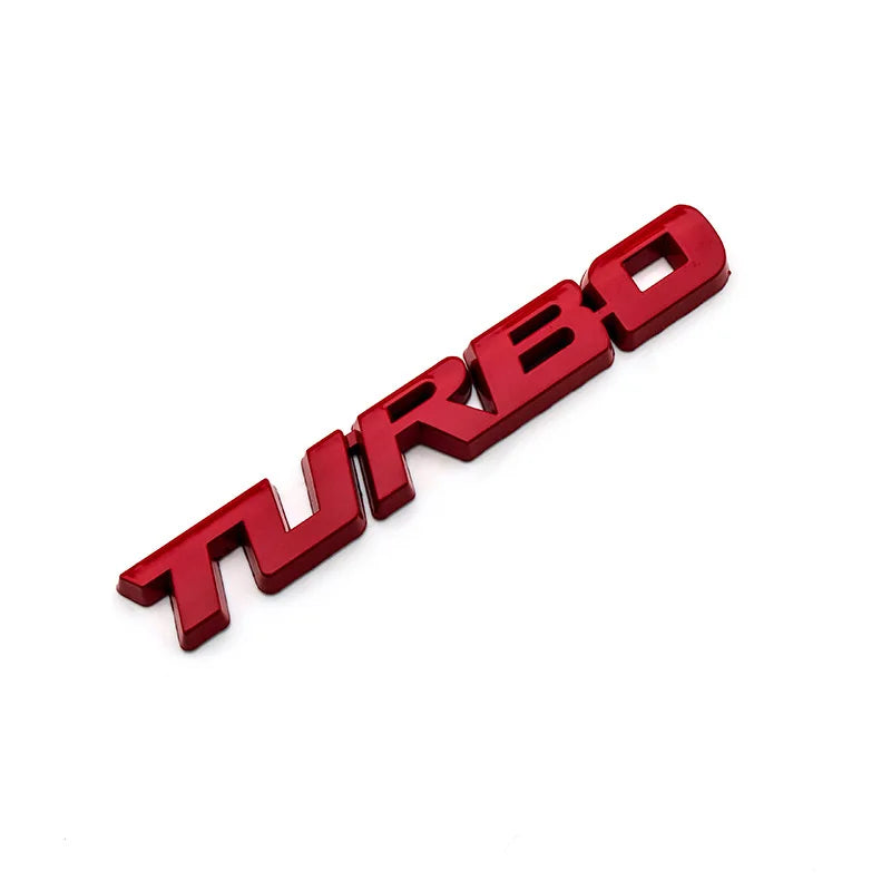 3D Metal 'Turbo' Emblem/Badge Decoration