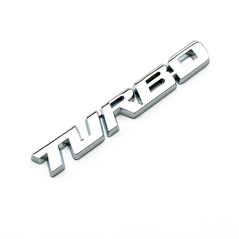 3D Metal 'Turbo' Emblem/Badge Decoration