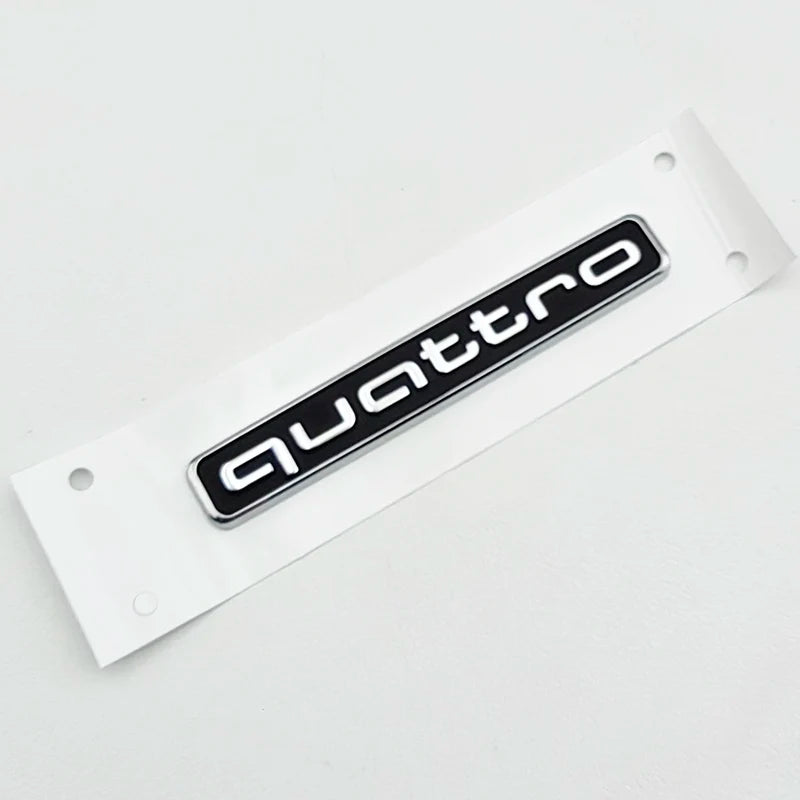 3D 'Quattro' Logo Emblem/Badge Decoration