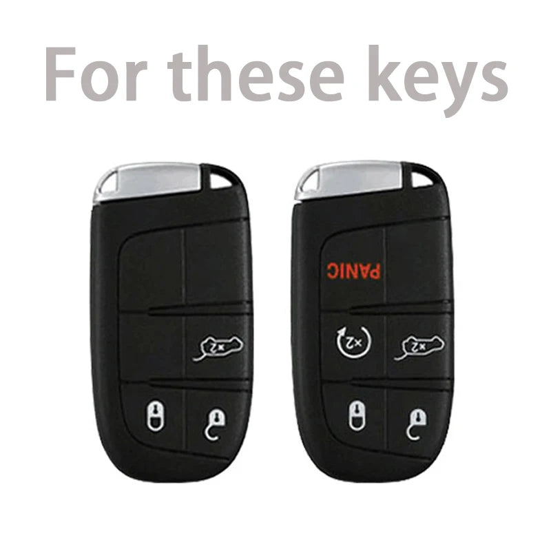 3/5 Buttons TPU Remote Key Cover Case for Jeep, Chrysler, Dodge