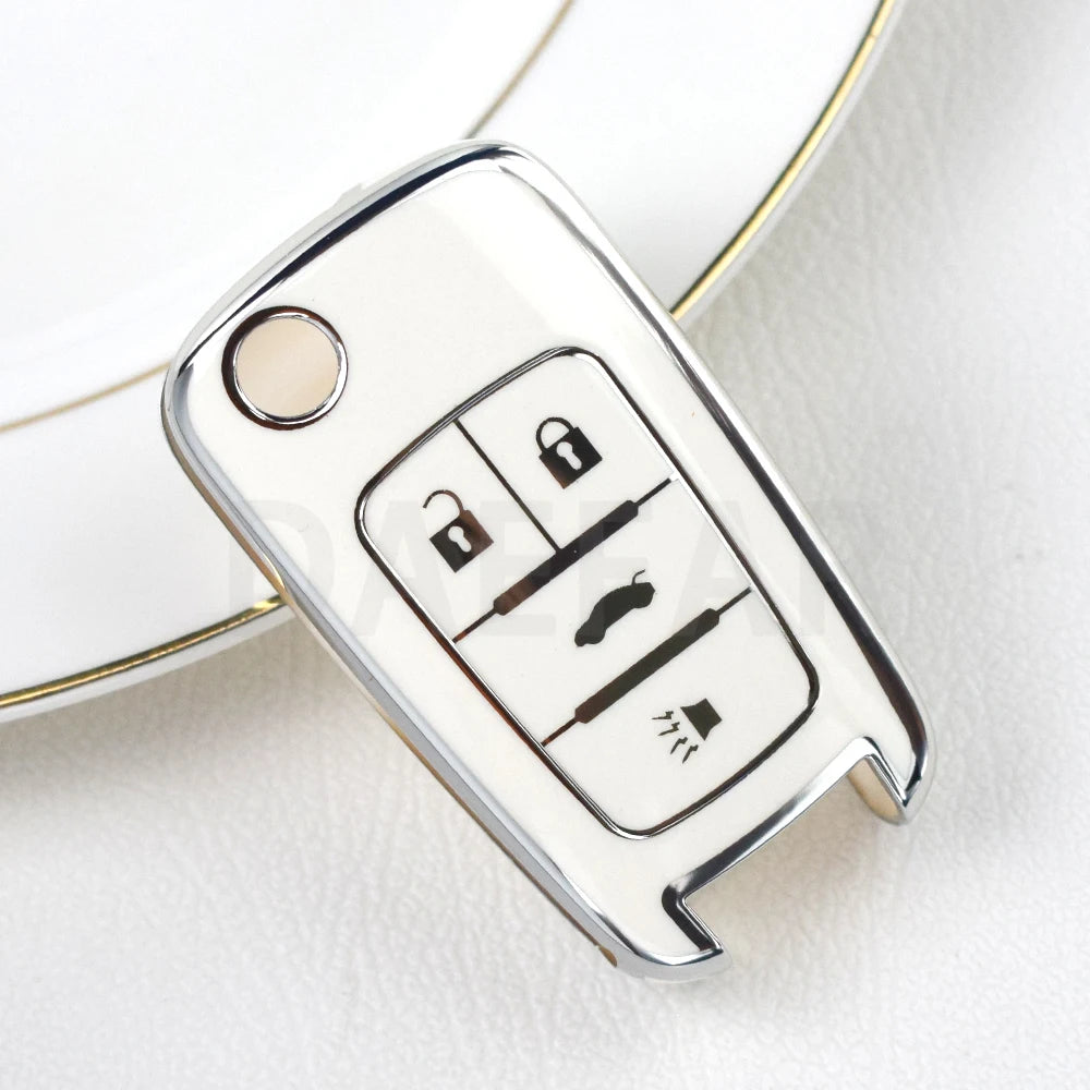 TPU Car Key Case for Chevy Cruze, Malibu, Camaro, Equinox, Aveo, Impala, Sonic