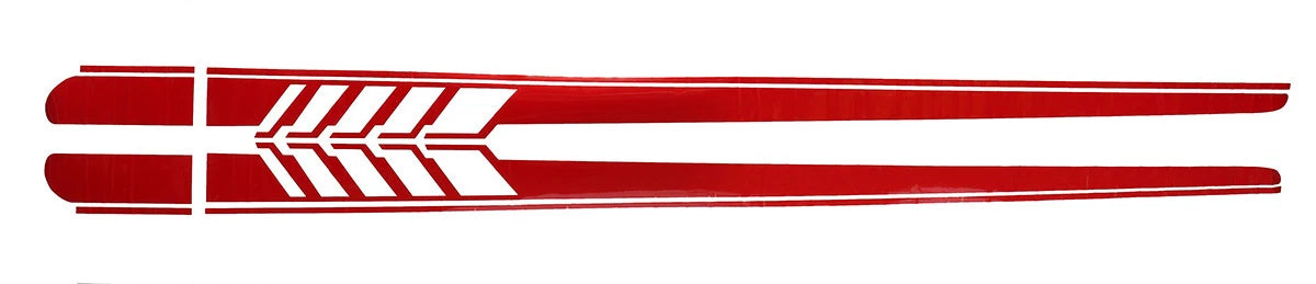 2PCS 220Cm*12Cm Racing Side Skirt Decal Stickers