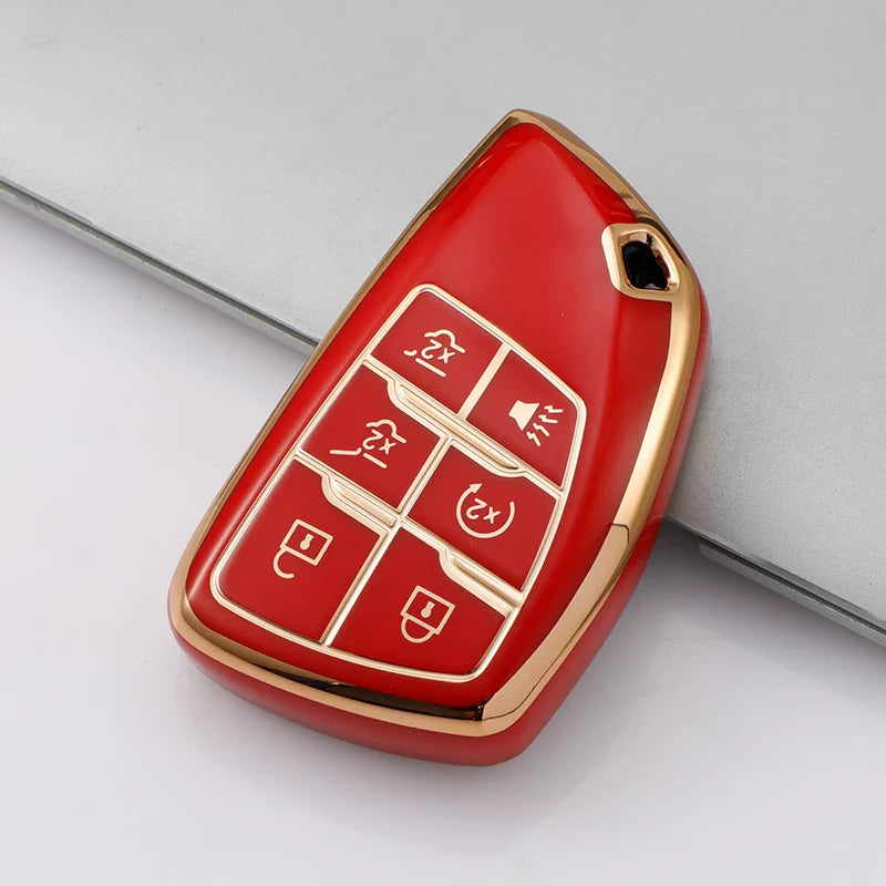 5/6 Button Key Fob Cover For Chevrolet + Buick + GMC