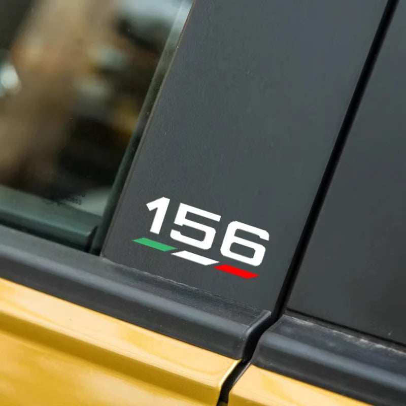 4PCS Italian Themed Exterior Stickers/Decals
