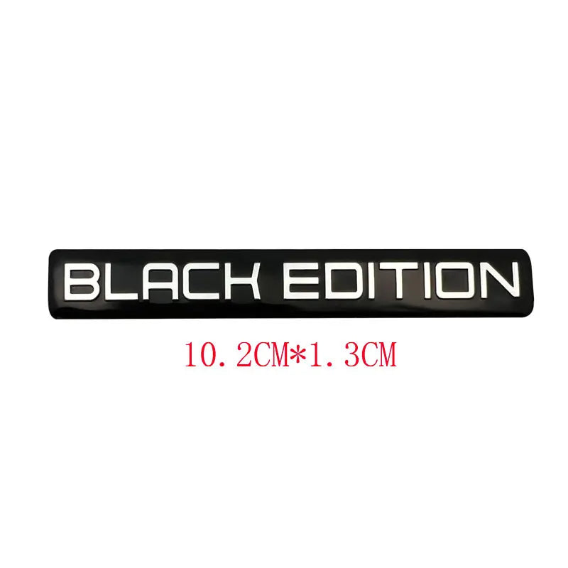 3D 'Black' and 'Limited' Edition Badges/Decals