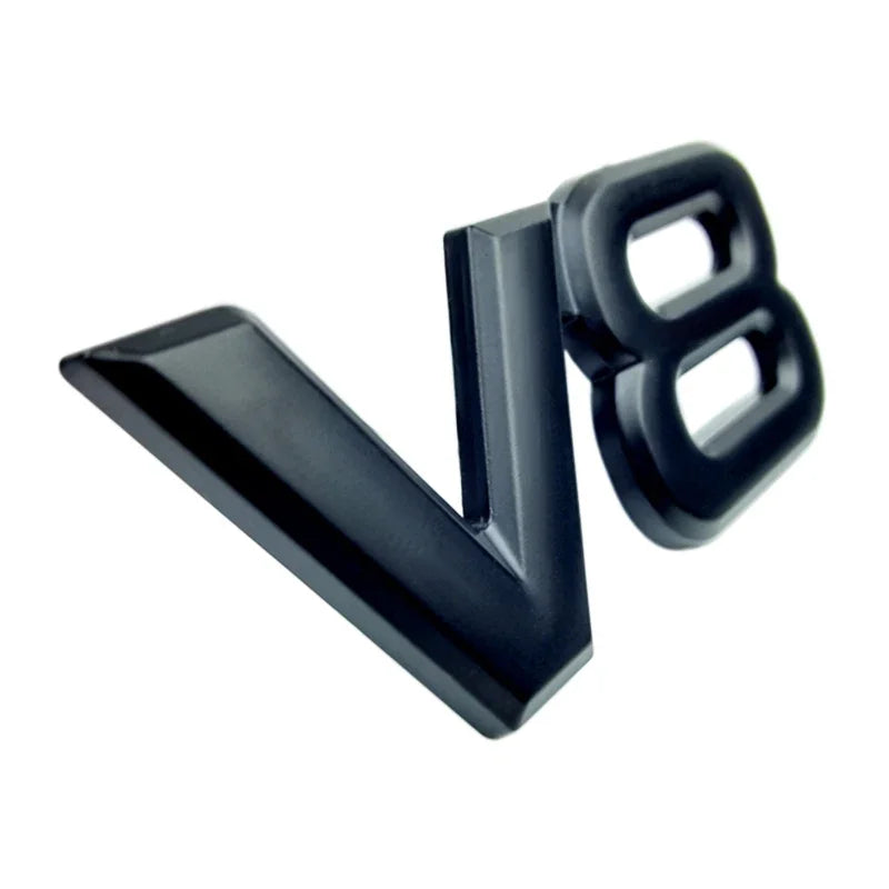 3D Metal 'V8' Emblem/Badge Decoration
