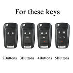 TPU Car Key Case for Chevy Cruze, Malibu, Camaro, Equinox, Aveo, Impala, Sonic