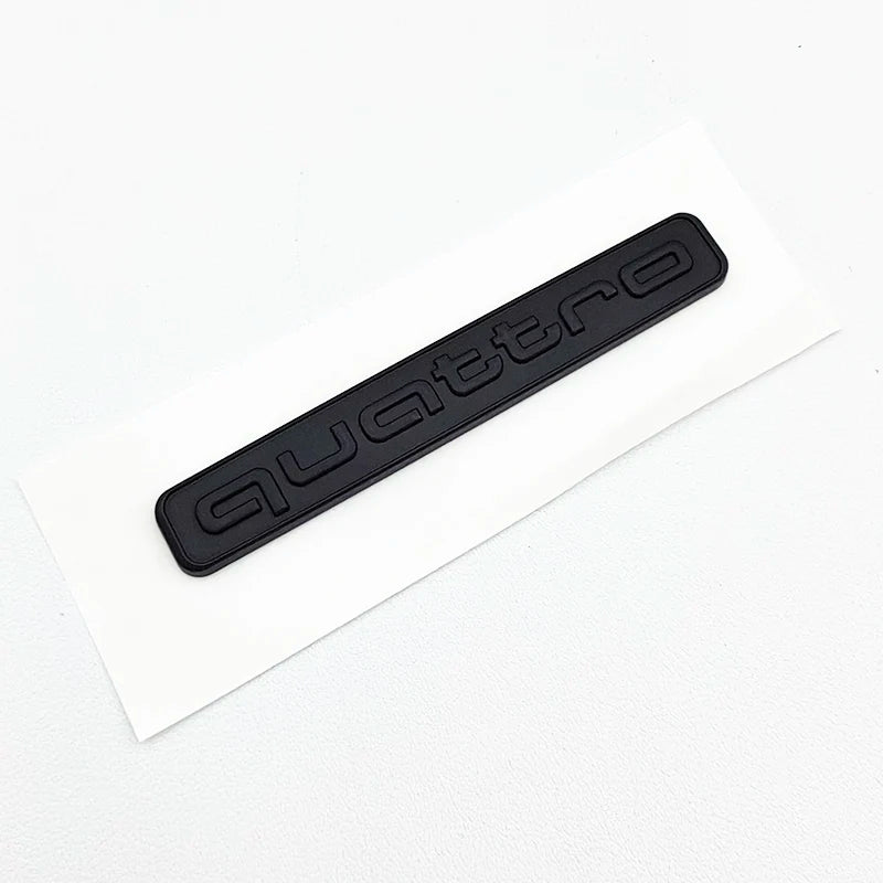 3D 'Quattro' Logo Emblem/Badge Decoration