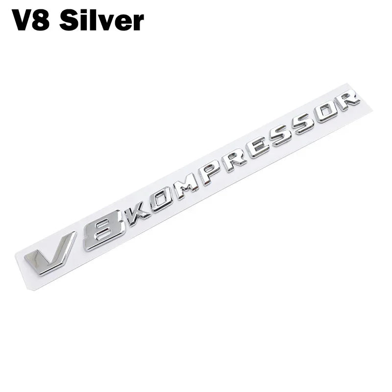 1PCS 'V6/V8 Kompressor' Logo Emblem/Badge
