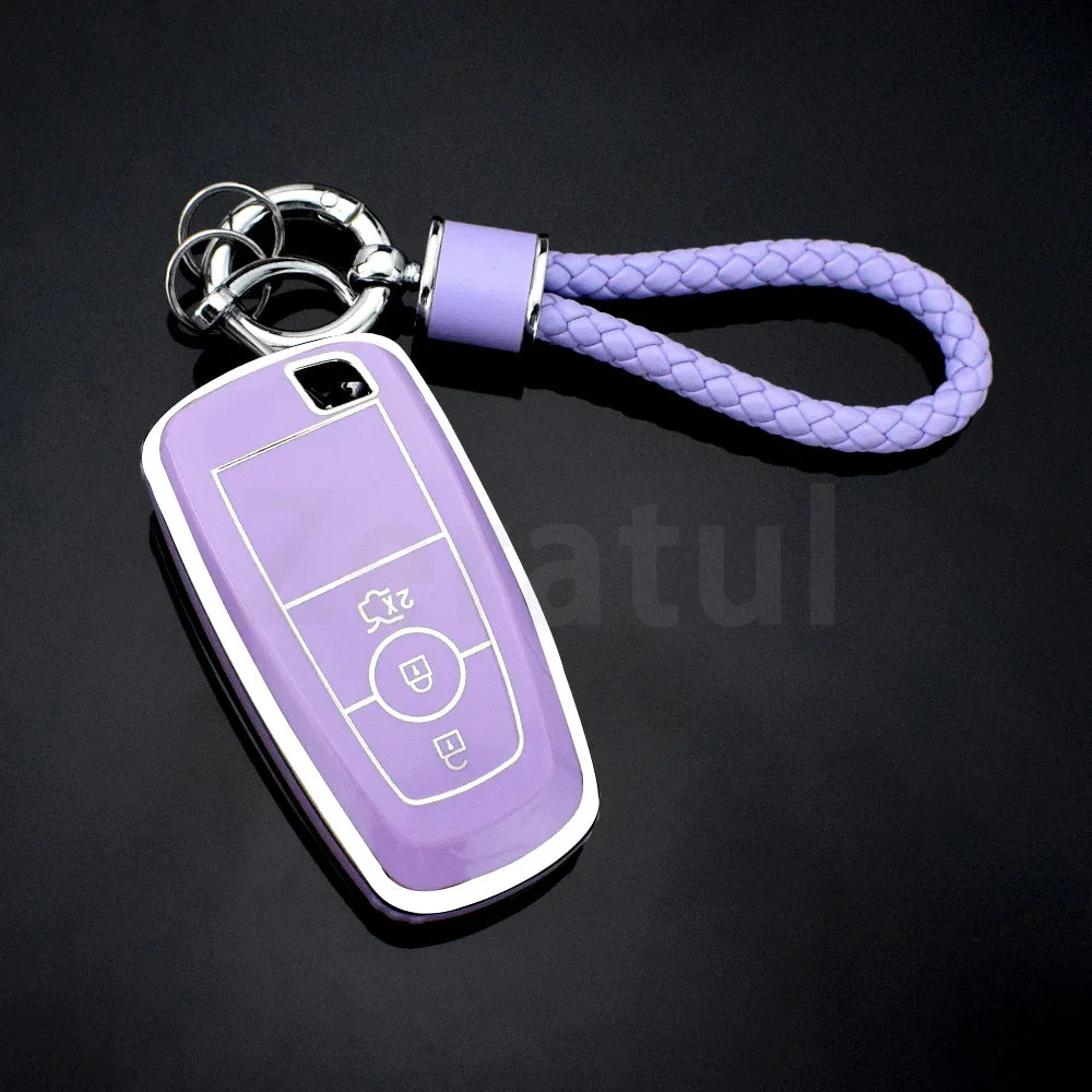 3/4/5 Buttons Remote Key Fob Case for Ford Fusion Edge Mustang Explorer Ecosport Expedition