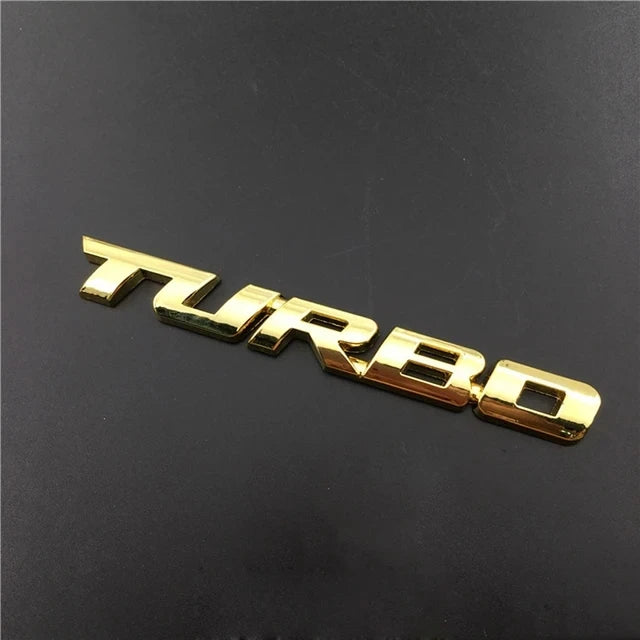 3D Metal 'Turbo' Emblem/Badge Decoration